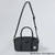 Shop Online ISL-8846BLGHBL00 BLACK GREY HERRINGBONE Colour Islander Medium Harris Tweed Duffel Bag Leather Strap View Scottishwebstore.com