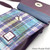 MCS-CB1902-MCS2204-GREEN PURPLE PLAID Colour Handcrafted Scottish Harris Tweed Satchel Closeu[ Metallic Closure View Shop On Scottishwebstore.com