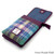 MCS-CB2201-MCS2204-GREEN PURPLE PLAID Colour Handcrafted Harris Tweed Crossbody Bag Open Front View Scottishwebstore.com