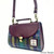 MCS-CB2506-MCS2204-GREEN PURPLE PLAID Colour Ladies Handwoven Harris Tweed Day Bag with Adjustable Strap Scottishwebstore.com