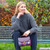 MCS-CB2506-TRT073-PASTEL PINK Colour Ladies Handwoven Harris Tweed Day Bag Lifestyle Scottishwebstore.com