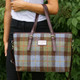 Genuine Harris Tweed Large Tote Bag Macleod Tartan shop scottish webstore.com