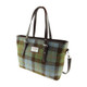 Womens green tartan plaid large bag scottish websore