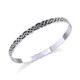 Silver Celtic Bangle with Intertwined Knot Motifs Shop Online on Scottishwebstore.com