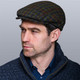 Trinity Tweed Flat Cap in Forest Green Tartan Shop Online on Scottishwebstore.com