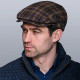 Men's Hunter Plaid Tweed Scottish Flat Cap Scottishwebstore.com