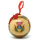 Handcraftde Decoupage Scottish Thistle Christmas Bauble Scottishwebstore.com