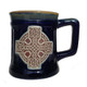 Antique Celtic Cross Stoneware Pottery Mug Blue Scottishwebstore.com