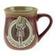 Highland Bagpiper Stoneware Pottery Mug  Red Scottishwebstore.com