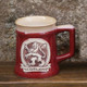 Scotland Rampant Lion Stoneware Beer Mug Red Scottishwebstore.com