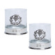 Shop 100% Glass Flower Of Scotland Whiskey Glasses Set Of 2 Online On Scottishwebstore.com