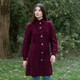 Double Layer Collar And Ribbed Cuffs Merino Wool Coat Online On Scottishwebstore.com