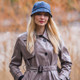 Shop 100% Wool Warm Hat For Ladies In Blue Colour Lifestyle On Scottishwebstore.com