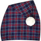 Shop One Size Scottish Red Navy Tartan Design Nightcap For Men On Scottishwebstore.com