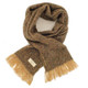 Scottish Fringed Brown And Mustard Alpaca Scarf Shop On Scottishwebstore.com