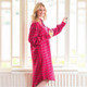 100% Cotton Night Robe For Women in Red Tartan On Scottishwebstore.com