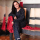 Shop Warm 100% Cotton Pajamas For Women In Blue Online On Scottishwebstore.com