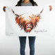 Highland Cow Cotton Tea Towel Shop On Scottishwebstore.com