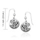 Flower of Scotland Thistle Dangle Earrings Measure on Scottishwebstore.com