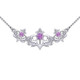 Royal Thistle Necklace with Genuine Amethyst On Scottishwebstore.com