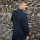 Cotton Flannel Men's Tartan Shirt BlackWatch BackSide View  On Scottishwebstore.com