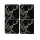 Handmade Slate Scottish Stag Coaster Set of 4 ScottishWebstore.com