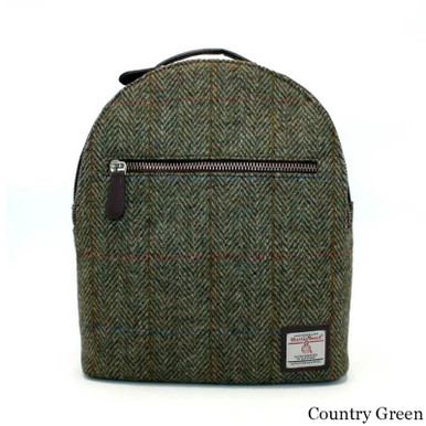 Ladies Handwoven Harris Tweed Rucksack | Scottish Bags