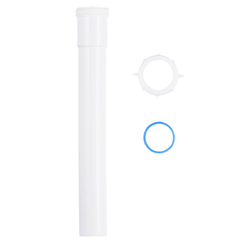 DEARBORN 1-1/2" X 12" TUBULAR PVC EXTENSION TUBE WITH NUT