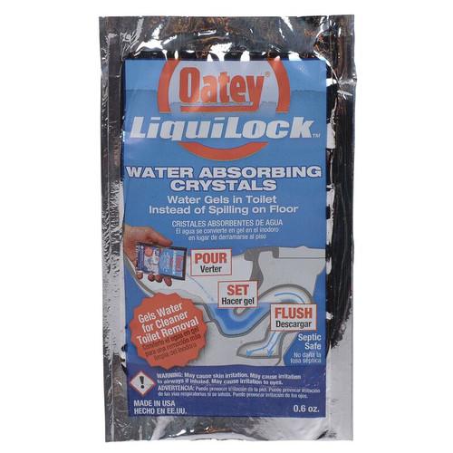 Oatey Liquilock™ WATER ABSORING CRYSTALS -
0.6 OZ, PACK