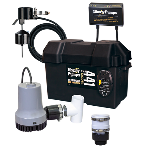 LIBERTY 441 | BATTERY BACK-UP SUMP PUMP SYSTEM W/ ALARM - 12V