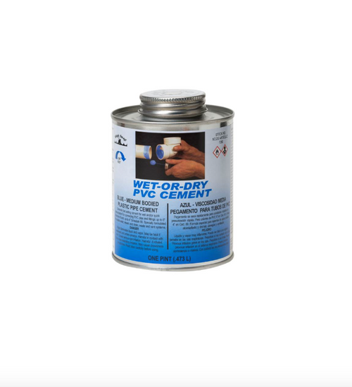 BLACK SWAN WET-OR-DRY MEDIUM BODIED PVC CEMENT (BLUE) - 32OZ