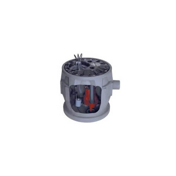 LIBERTY P382LE51/A2 | PRO380-SERIES SIMPLEX SEWAGE PUMP SYSTEM  — 24" X 24" BASIN W/ ALM-2, 120V, 1/2 HP