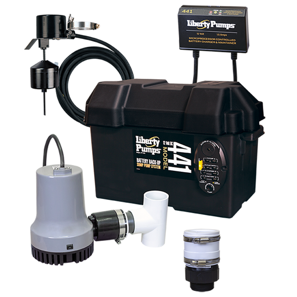 LIBERTY 441 | BATTERY BACK-UP SUMP PUMP SYSTEM W/ ALARM - 12V