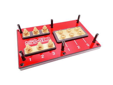 Steve Meade Designs Triple Spot ANL Copper Fuse Block – 3x 600A, 0 Gauge, 12V