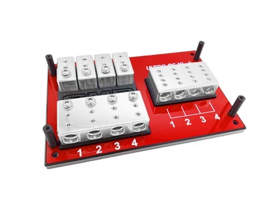 SMD Triple XL2 ANL Fuse Block - Blue Mirror Over Red And A Standard Triple Blue Ov SMD Triple XL2 ANL Fuse Block - Blue Mirror Over Red And A Standard Triple Blue Ov