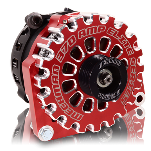 370 Amp Elite Series Alternator For 88-95 GM Truck (Red)