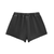Snow Washed Raw Edge Drawstring Shorts #250706PODBJ0173