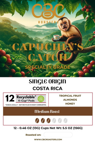 Capuchin's Catch - Costa Rican Single Origin K-Cups Capuchin's Catch - Costa Rican Single Origin K-Cups