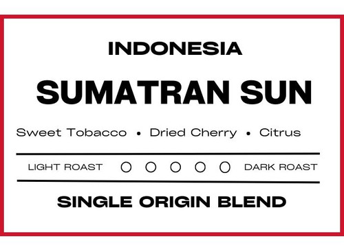 Sumatra Sun - Indonesian Single Origin Blend