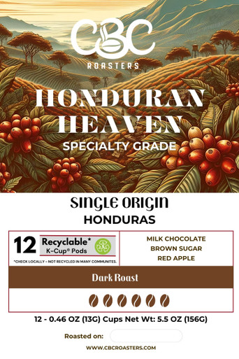 Honduran Heaven Organic K-Cups | Single Origin Coffee Pods