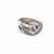 Swirl ring with diamonds - special price