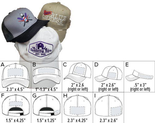 Hats - Artwork 1-6 Colors Hats - Artwork 1-6 Colors