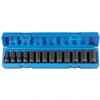 Grey Pneumatic 1213MSD Impact Set, 3/8" drive, semi-deep, 7 to 19 mm, 13-piece