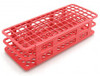 Heathrow Scientific HS243073R Rack Fold Blue 13mm EA, 5 to 10mL, Red