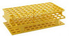 Heathrow Scientific HS120205 OneRack Test Tube Rack, 13 mm, Yellow, 8pk