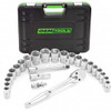 GreatNeck Tools 23995 Ratchet & Socket Set, 1/2" drive, 26-piece