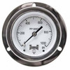 Winters PFP3784 Premium Stainless-Steel Liquid Filled Pressure Gauge for panel mounting, 0/160 psi/kPa