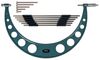 Mitutoyo 104-201 Outside Micrometer, Interchangeable Anvils 12-18in, .001in