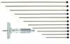 Mitutoyo 129-149 129 Series Depth Micrometer with Interchangeable Rods, 0 to 12"
