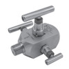 Winters BBV3422N, DBL BBV SS 3/4Mx1/2FNPT HARD 10K 3HDL NACE, BLOCK & BLEED VALVE